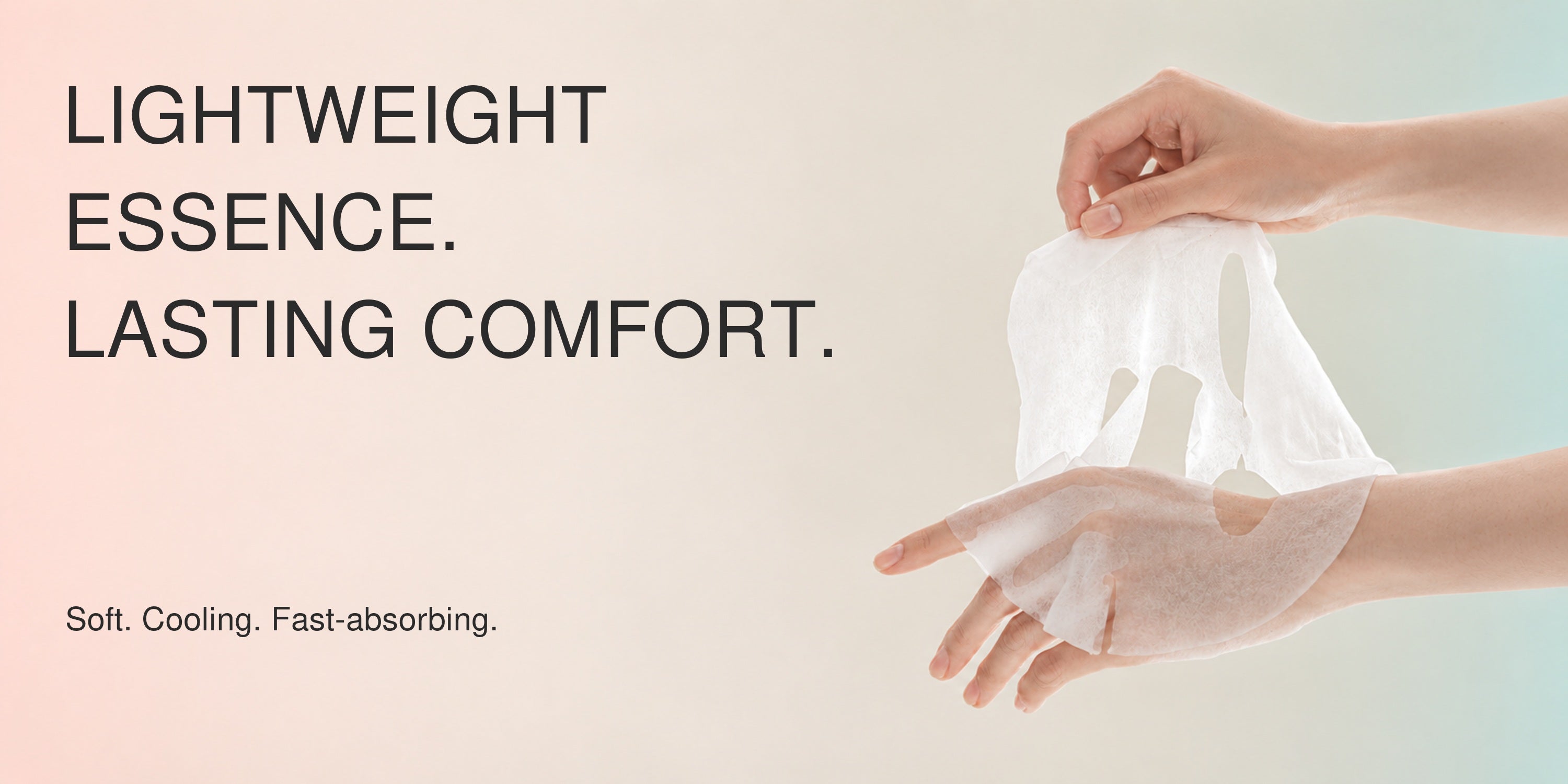 VSHELL lightweight essence sheet mask — lasting comfort