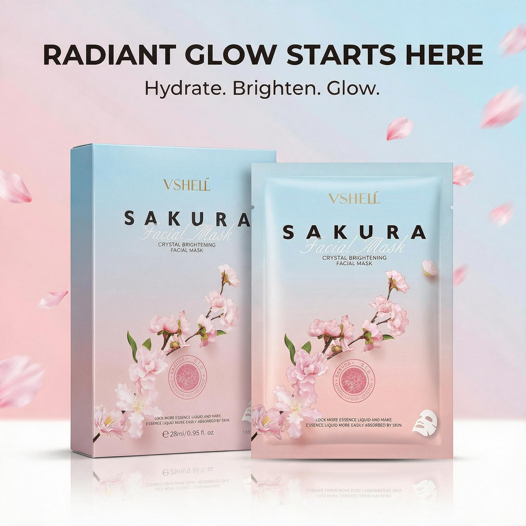 VSHELL Sakura brightening face sheet mask product image