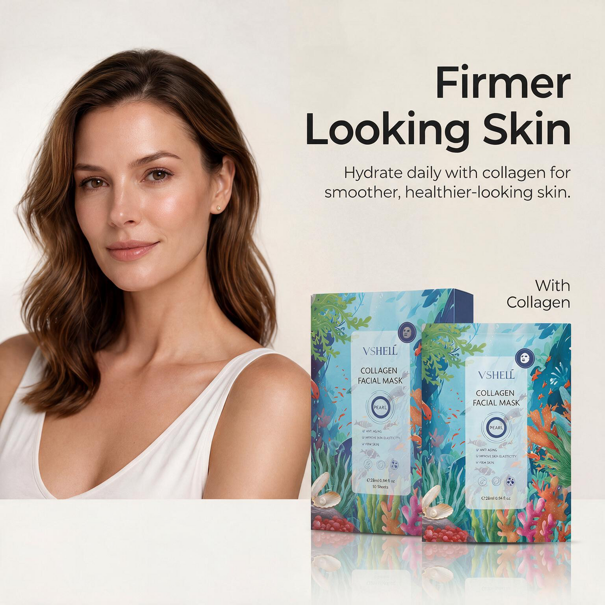 VSHELL Collagen firming face sheet mask product image