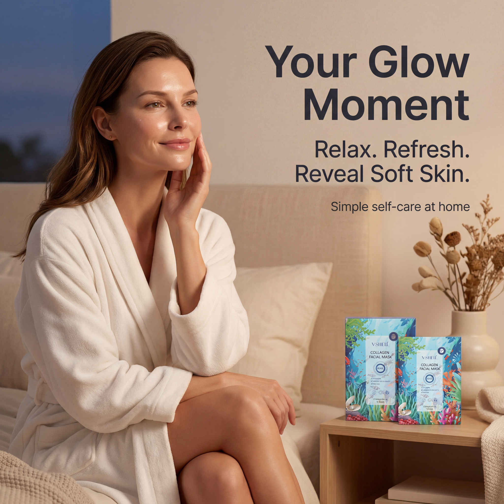 VSHELL Collagen firming face sheet mask product image