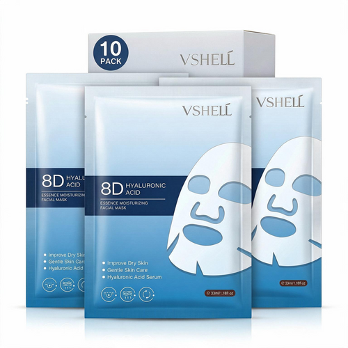 VSHELL Hyaluronic Acid Face Sheet Mask 10 Pack
