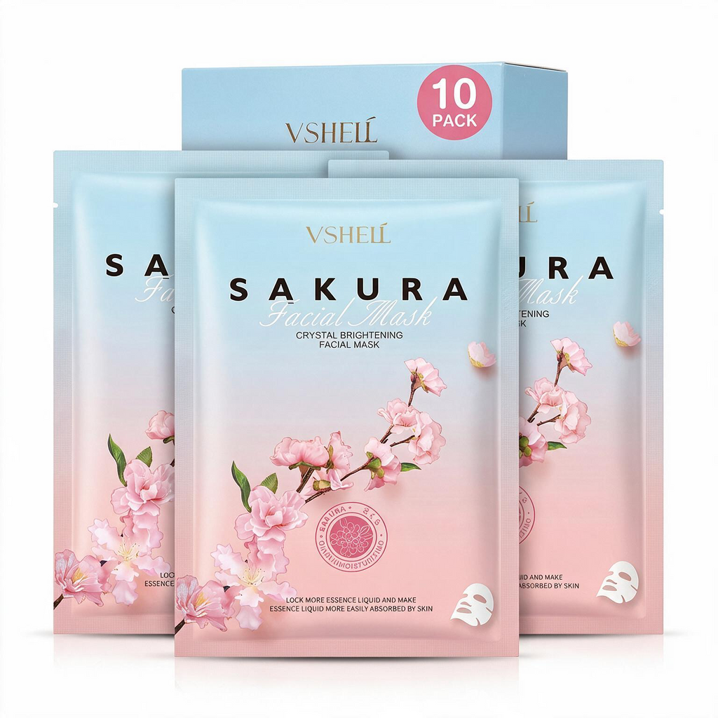 VSHELL Sakura Face Sheet Mask 10 Pack
